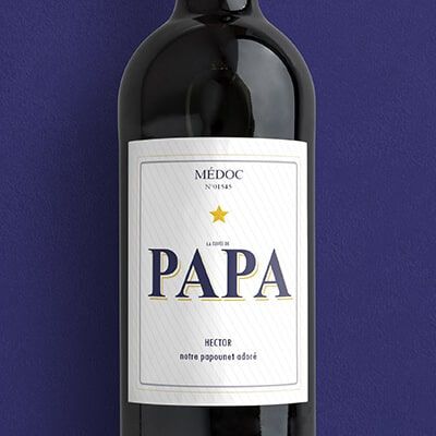 Weinflaschen Ein guter Tropfen für Papa