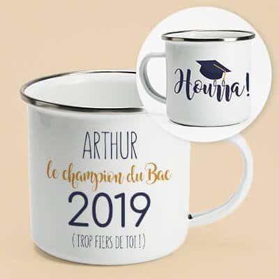 Personalisierte Emaille-Tasse - Absolvent