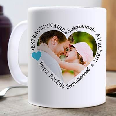 Personalisierte Foto-Tasse - Liebe Worte für Papa