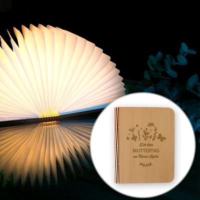 Personalisierbare Buch-Lampe - Kollektion Erster Muttertag