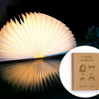 Personalisierbare Buch-Lampe - Kollektion Family Circus