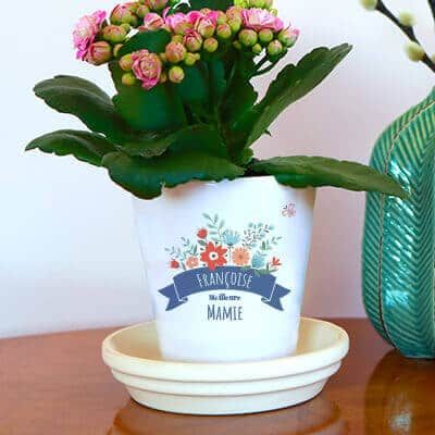 Personalisierbarer Blumentopf - Blumen Oma