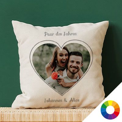 Foto-Kissen Herz