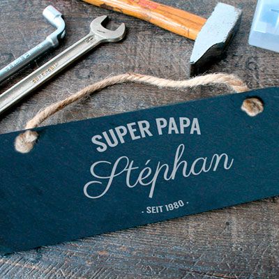 Personalisiertes Türschild - Vintage Papa