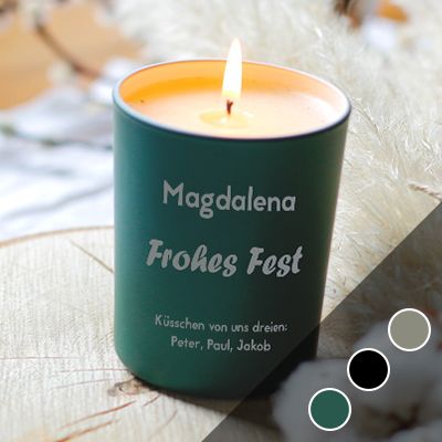 Personalisierbare Kerze - Botschaft