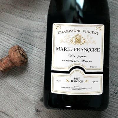 Personalisierter Champagner mit Ihrem Namen