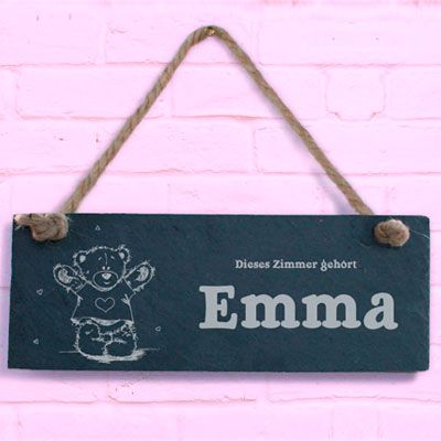 Türschild für Kinder - Happy Teddy Bear
