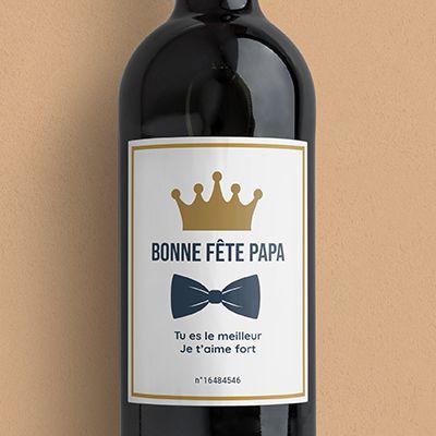 Personalisierbare Bordeaux-Weinflaschen - Papa Royal