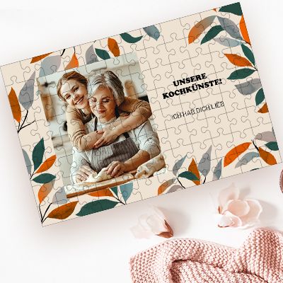 Personalisiertes Puzzle Foto und Text - 96 Teile
