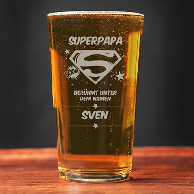 Bierglas Super Papa
