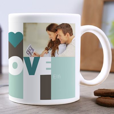 Personalisierte Foto-Tasse - LOVE