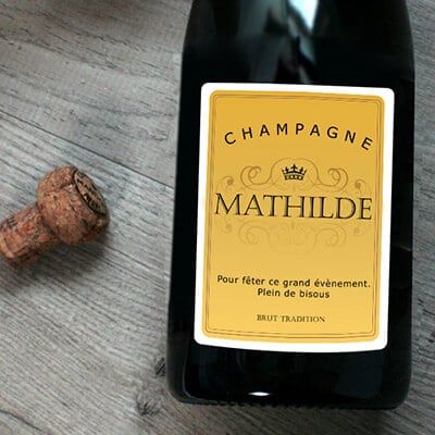 Personalisierte Champagner-Flasche Royale