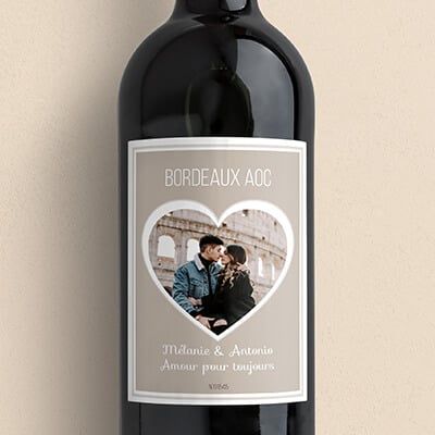 Weinflaschen Herz Foto