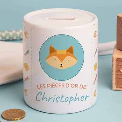 Personalisierbare Sparbüchse - Kleiner Fuchs