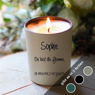 Personalisierbare Kerze - Poesie