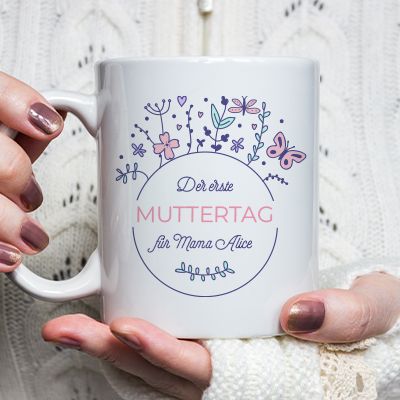 Personalisierte Tasse - Erster Muttertag