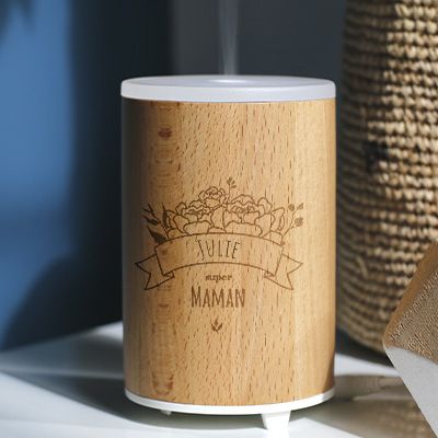 Personalisierbarer Diffuser für ätherische Öle - Blumen Mama