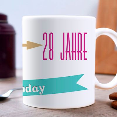 Personalisierte Tasse - Geburtstag