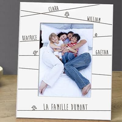 Bilderrahmen weiß Familie Botschaft