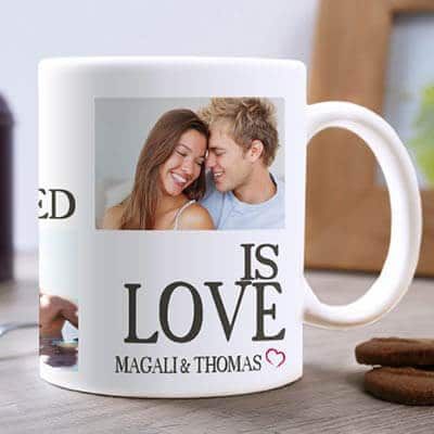 Personalisierte Foto-Tasse - All we need is Love