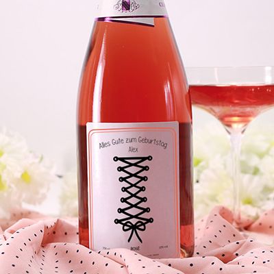 Personalisierbarer Champagner Brut oder Rosé - Korsett