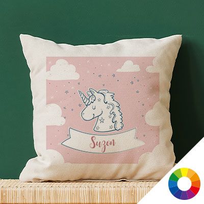 Personalisierbares Kissen - Mein kleines Einhorn