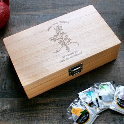 Personalisierbare Teebox - Danke-Kollektion