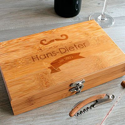 Personalisierbares Wein-Geschenkset - Bester Opa