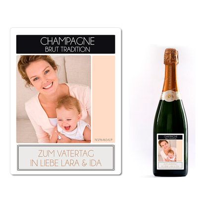 Champagner mit Foto Eleganz
