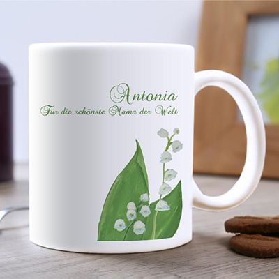 Personalisierte Tasse - Maiglöckchen