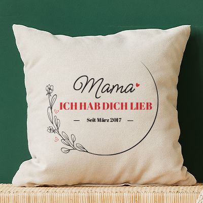 Personalisiertes Kissen - Mama seit...