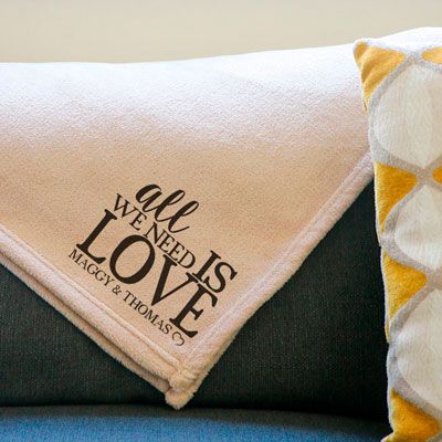 Personalisierbares Maxi Plaid - All we need is love