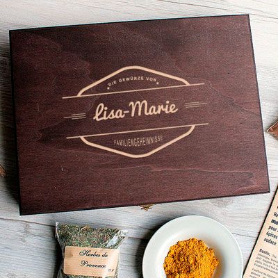 Kleines Gewürz-Geschenk-Set mit 9 Gewürzen aus aller Welt - "Die Gewürze von"