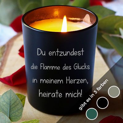 Personalisierbare Kerze - Erklärung