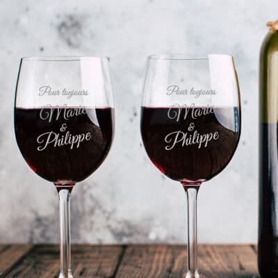 Vino Grande Magnum Gravur Wein Geschenk Widmung Jubiläum Geburtstag Rotweinglas