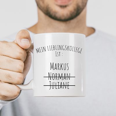 Personalisierte Tasse - Lieblingskollege /-kollegin