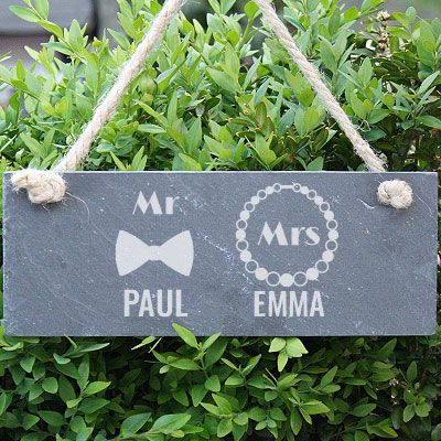 Personalisiertes Türschild - Mr & Mrs