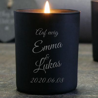 Personalisierbare Kerze - Hochzeit