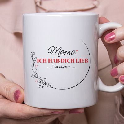 Personalisierte Tasse - Mama seit...