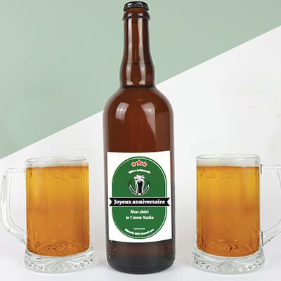 Personalisierbare BIO-Bierflasche - Klassisch