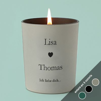Personalisierbare Kerze - Romantik