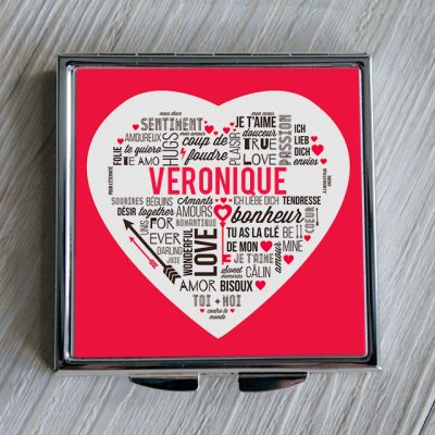 Taschenspiegel Liebesbotschaft