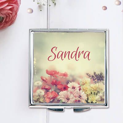 Taschenspiegel Blumen