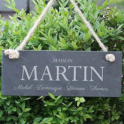 Personalisiertes Türschild - Familie