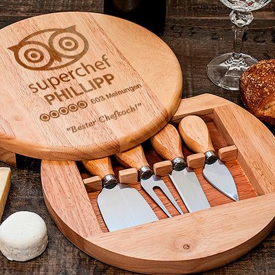 Käsebrett mit Käsemessern - Sterneküche