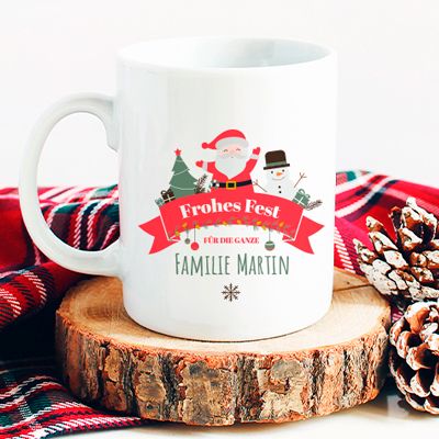 Personalisierte Tasse - Frohes Fest