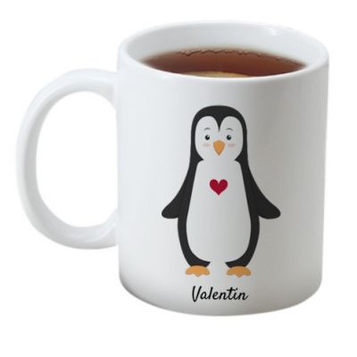 2er-Set personalisierte Tassen - Pinguine