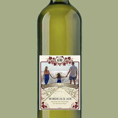 Flasche Weißwein AOP Luberon - Foto Klassisch