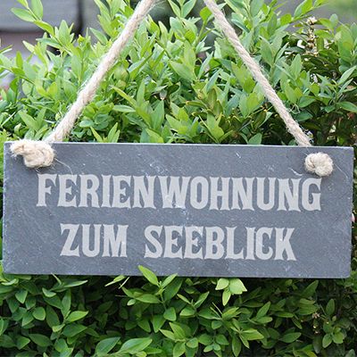 Personalisiertes Türschild - Botschaft