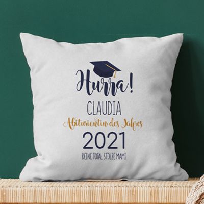 Personalisierbares Kissen - Kollektion Absolvent(in)